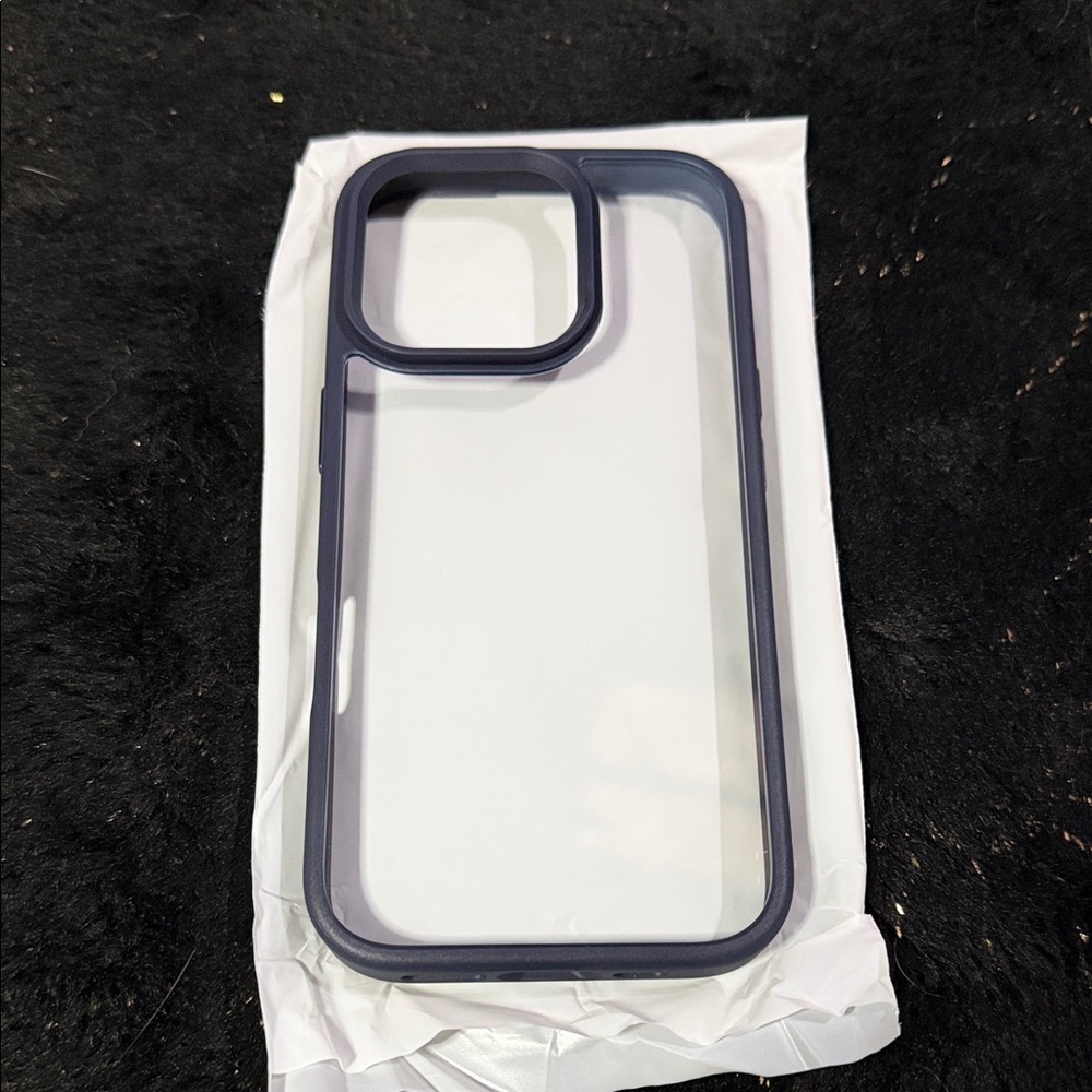 Opxyl IPhone 16 Pro clear case with blue accents NWT